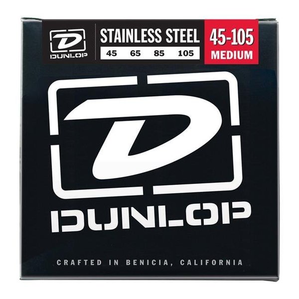 Dunlop Dunlop DBS45105-U 0.45-0.105 Guage Medium Stainless Steel Bass Guitar 4-String Set DBS45105-U